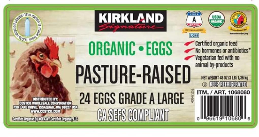 Handsome Brook Farms Recalls Kirkland Signature Organic Eggs Over Salmonella Concerns, 25 Costco Locations Affected