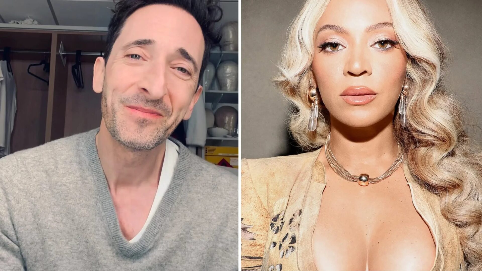 Adrien Brody’s Heartfelt Message Backfires as Fans Bring Up Actor ‘Chasing’ Beyoncé with Hand Around Her Waist In ‘Gross’ Video