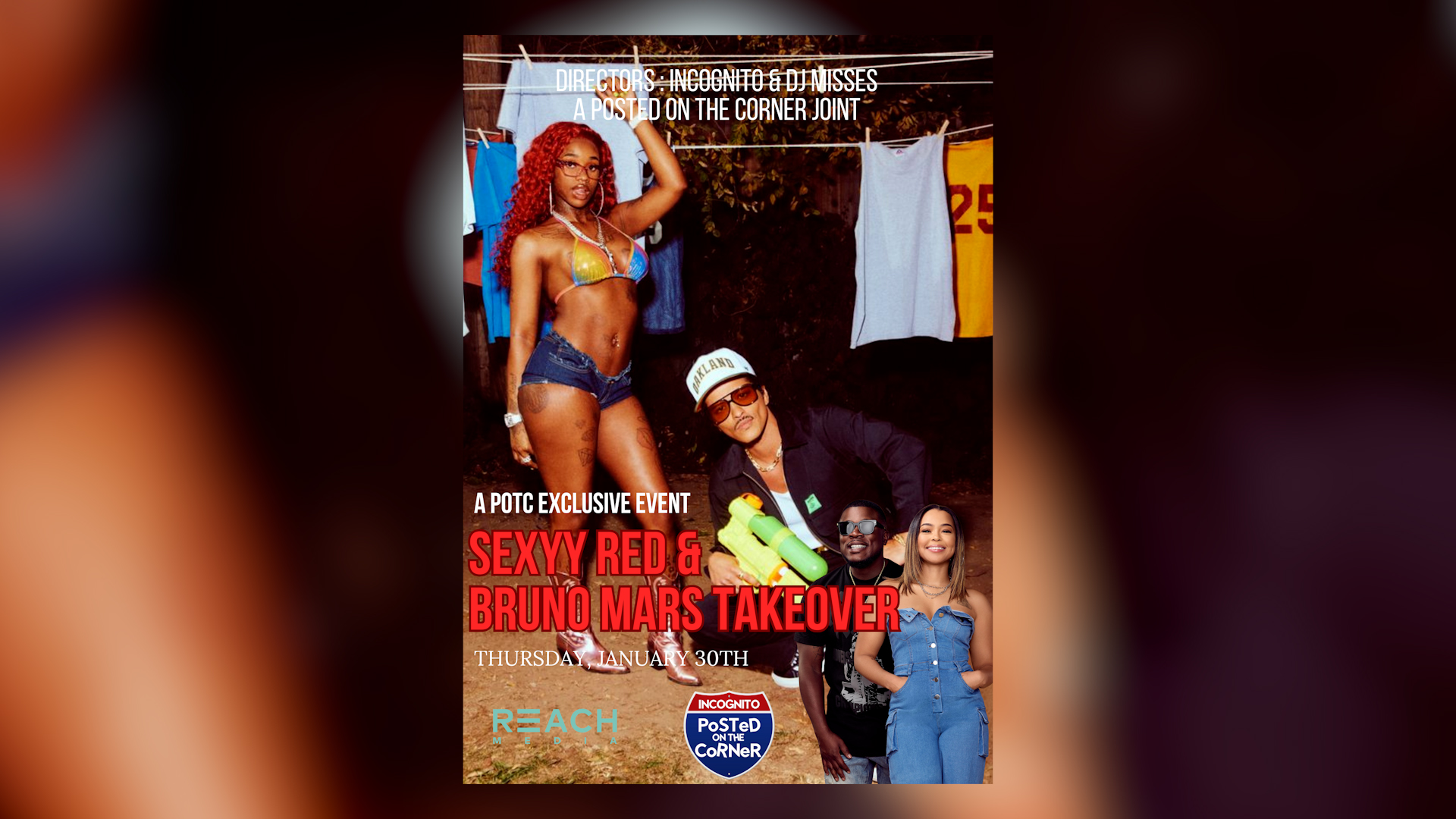 Sexxy Red & Bruno Mars Takeover on Posted on the Corner!