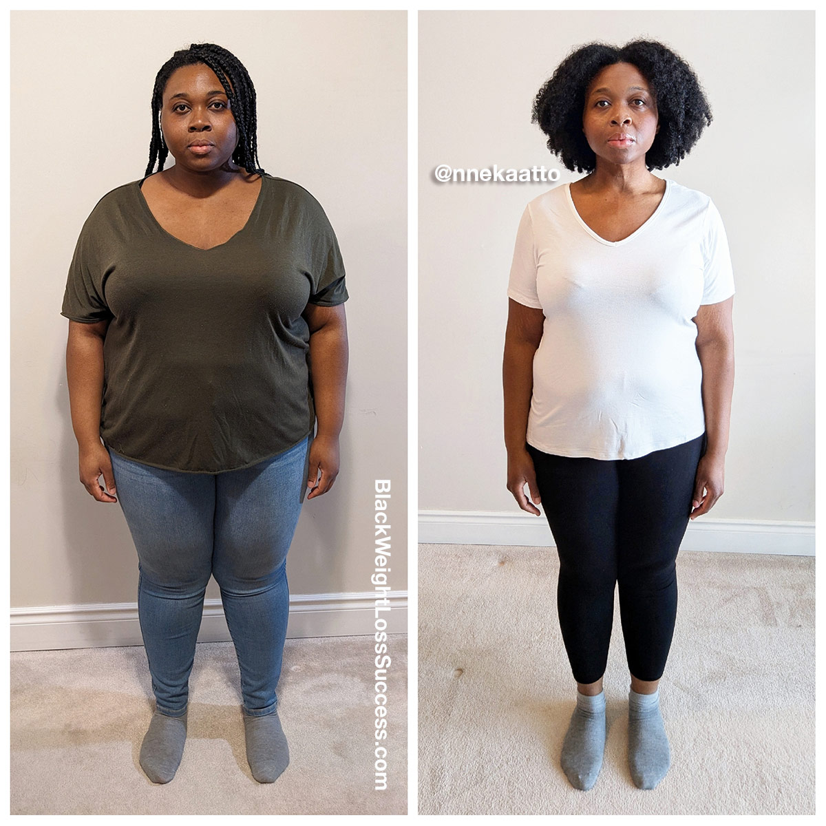 Nneka lost 95 pounds