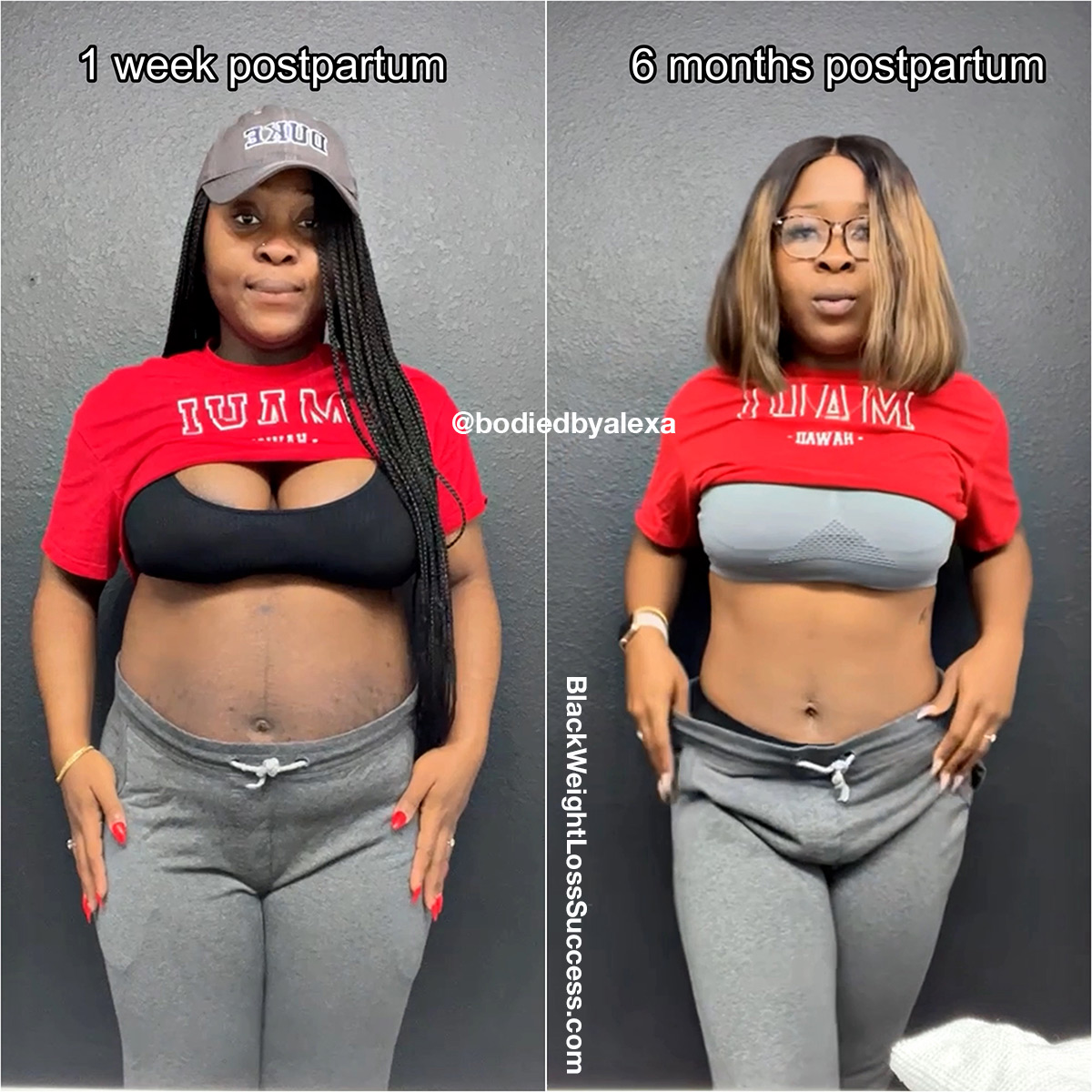 Alexa lost 58 pounds