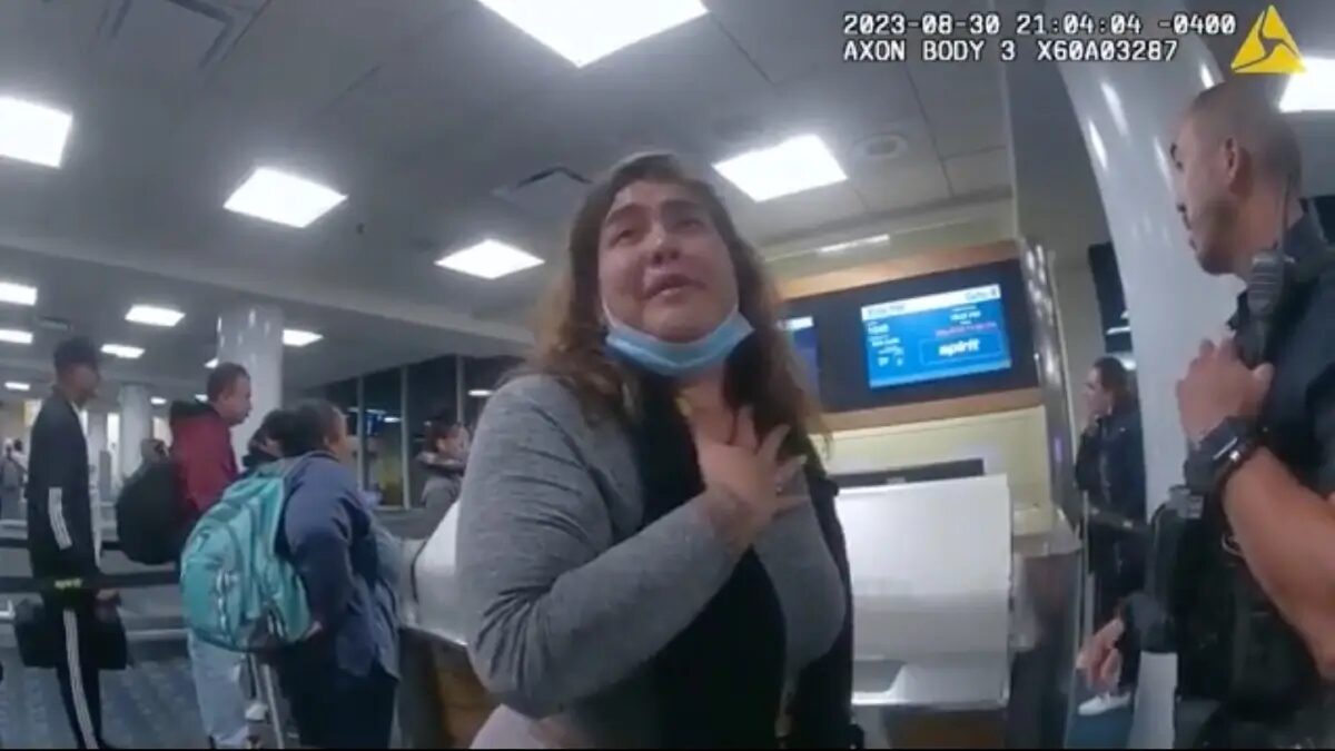 ‘Just Let Me Go!’: Unruly Passenger Throws a Fit, Ambushes Spirits Gate Agents Then Lands In Jail After Daring Police to Arrest Her, Video Shows