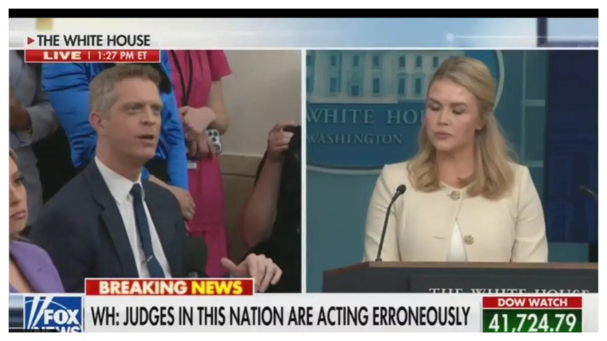‘Another Lying Mouthpiece’: Trump Press Secretary Karoline Leavitt Is ‘Humiliated on Live TV’ After She Engages In Careless Name-Calling of Judge and Is Quickly Fact Checked By Reporter