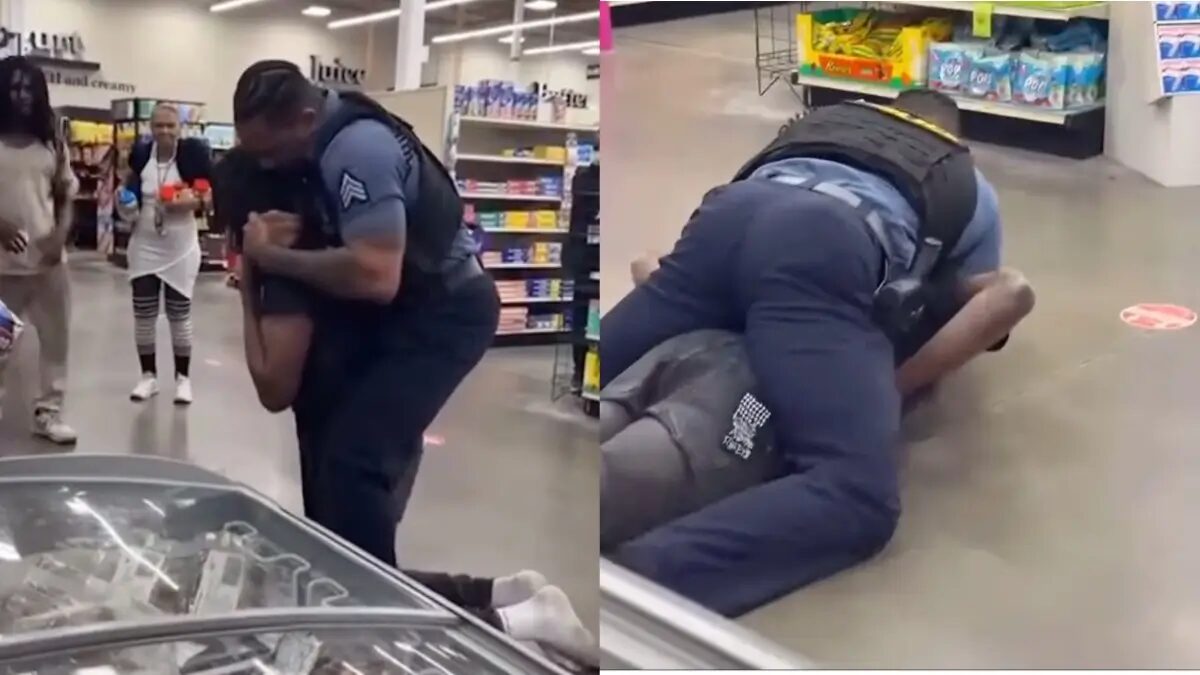 ‘Stop Choking Me!’: Video Off-Duty Kansas City Cop Taking Down Grocery Shopper with Choke-Hold Like Move Sparks Controversy