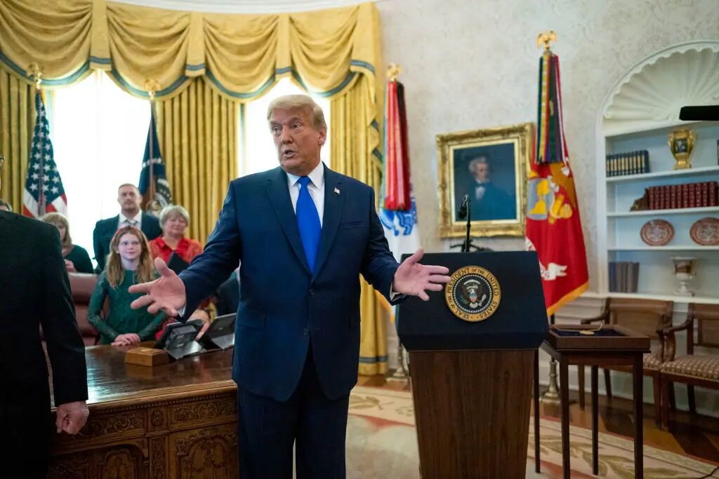 ‘The Country… Elected a President, Not King Tut’: Donald Trump Ripped for His Gold, Blinged-Out Makeover of the Oval Office