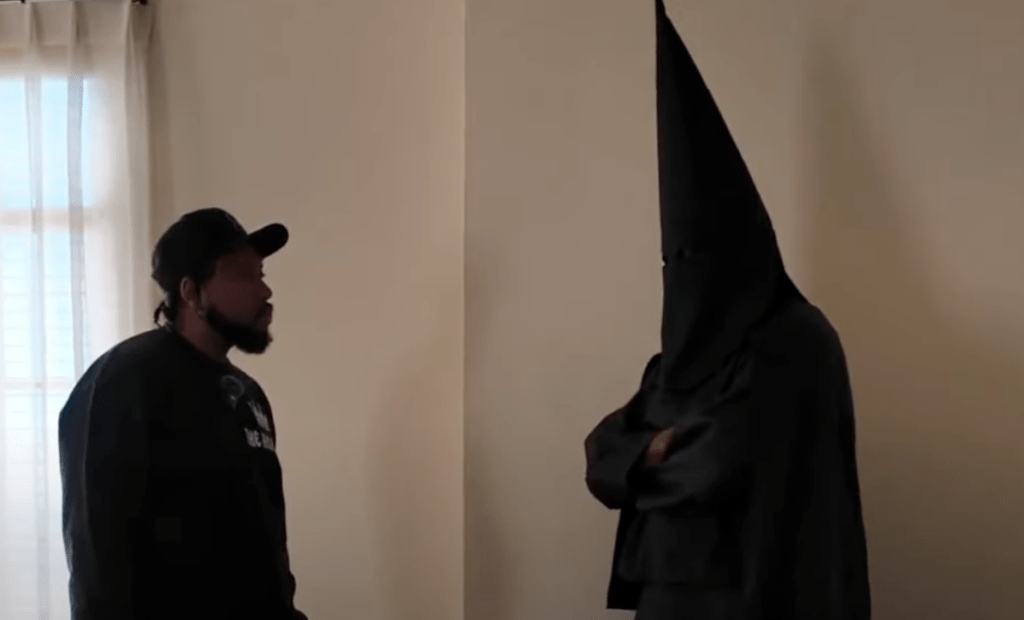 Kanye West AKA Ye Wore All-Black KKK Hood Fit & Swastika Chain In Bizarre DJ Akademiks Interview