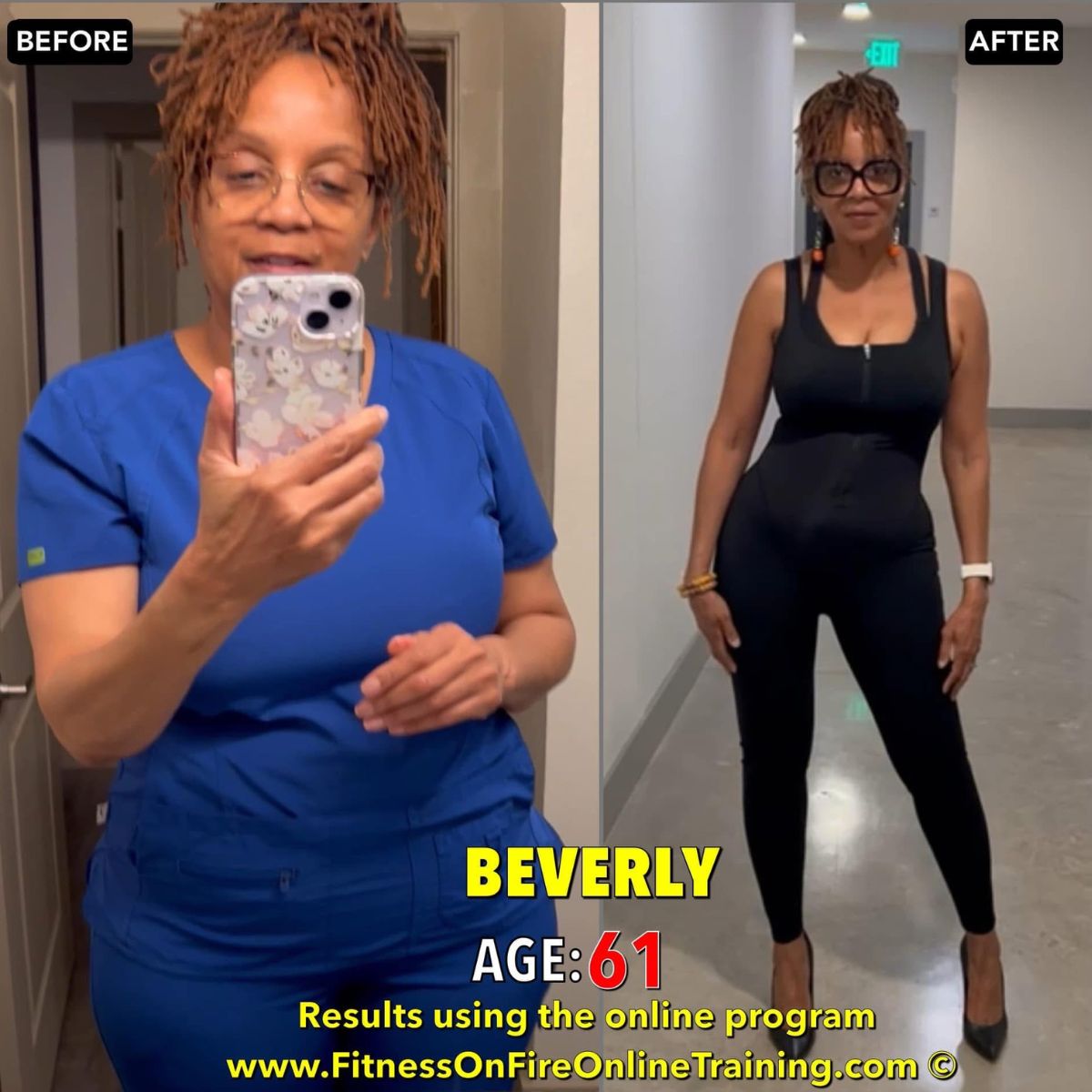 Beverly lost 34 pounds