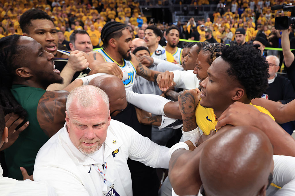 Antetokounmpo Gets Into Heated Exchange With Haliburton’s Dad And Mathurin After Pacers Win The Playoff Series
