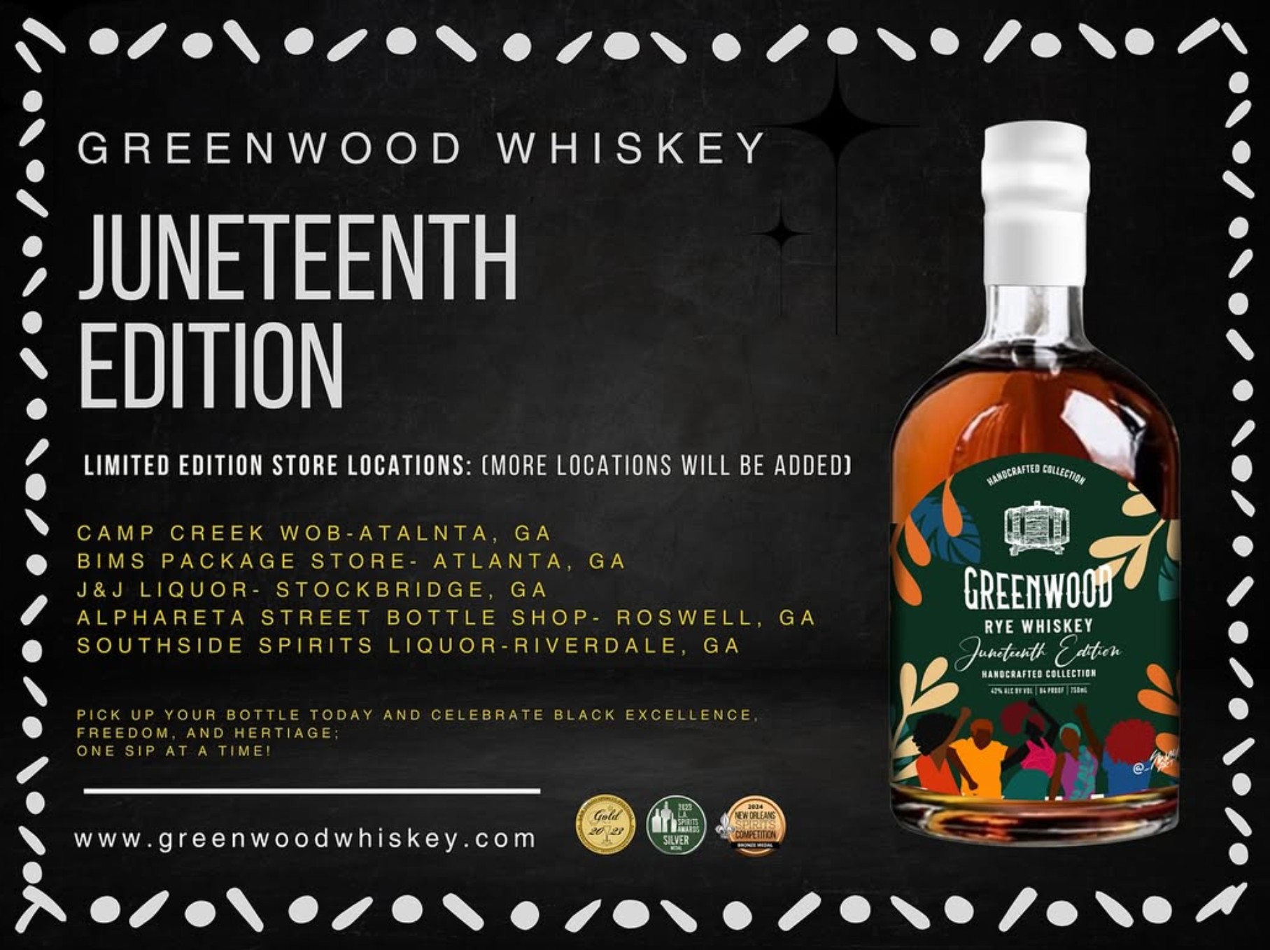 Greenwood Whiskey Launches Limited-Edition Juneteenth Bottle