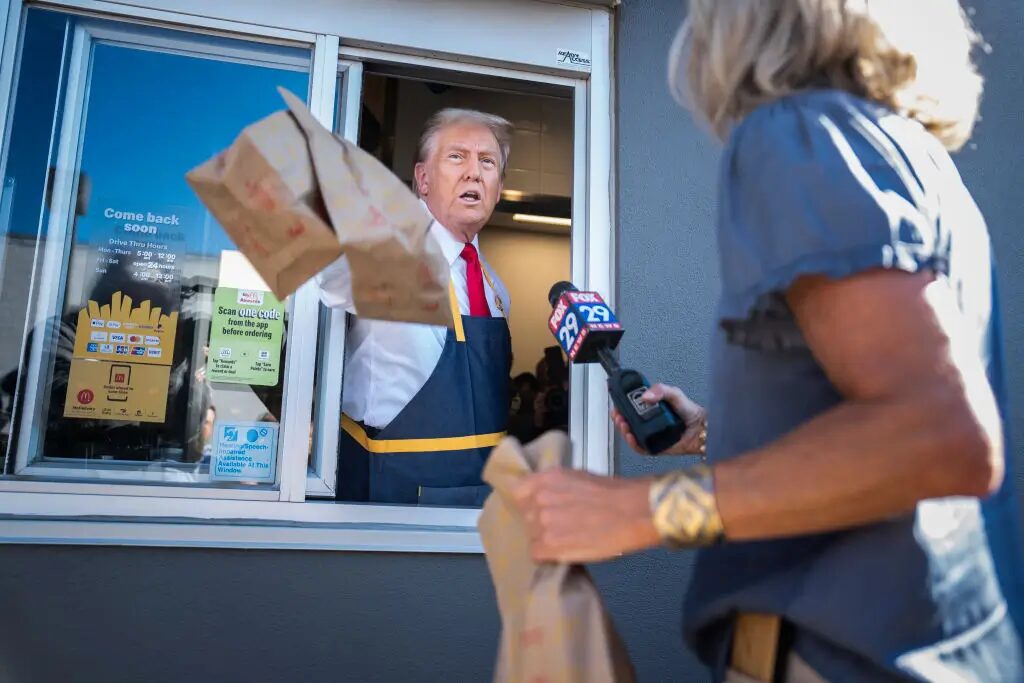 Trump’s ‘Silly’ Cartoon In Fast Food Joint Has Critics ‘Belly Laughing’ At His Seeming Incompetence While Slamming Dems for Slowing Down His Tax Bill