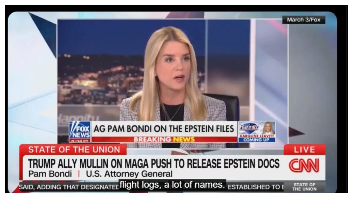 ‘Sudden Mysterious Illness?’: CNN Drops 19-Second Clip of Pam Bondi That’s Fueling Claims Trump’s Name Was ‘Erased’ from Files As She Cancels Event and Vanishes from Public View