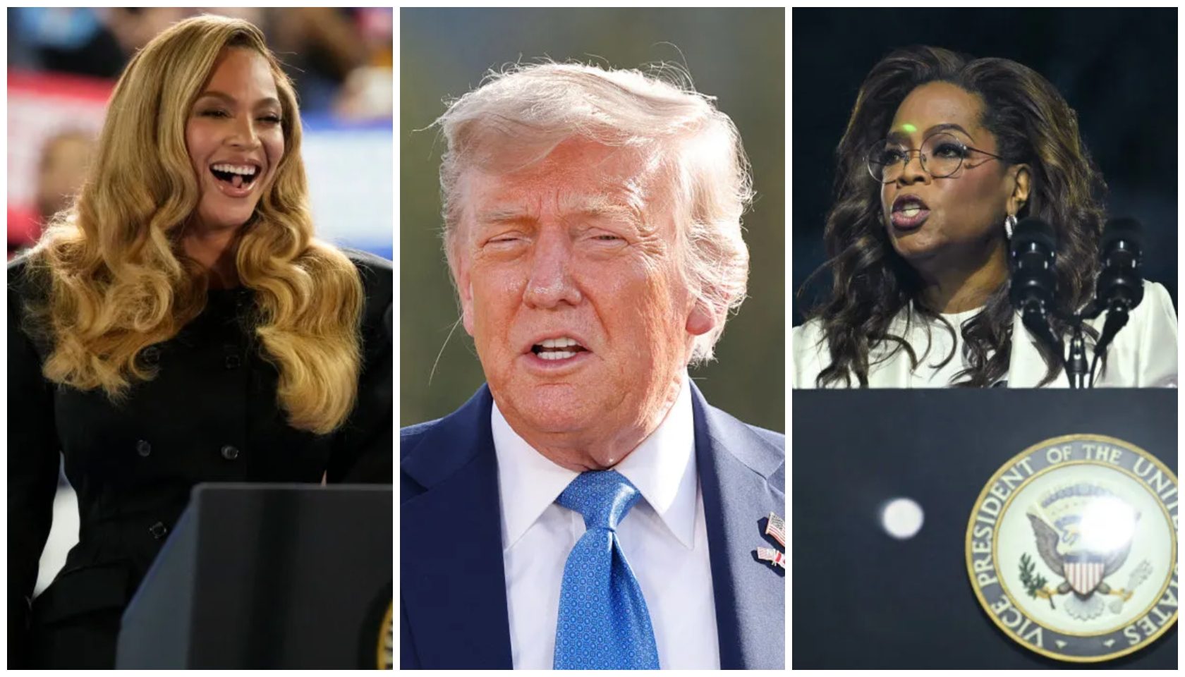 Trump Wants Beyoncé & Oprah Prosecuted For Kamala Endorsement, Social Media Laughs At His Epstein-Avoiding Desperation