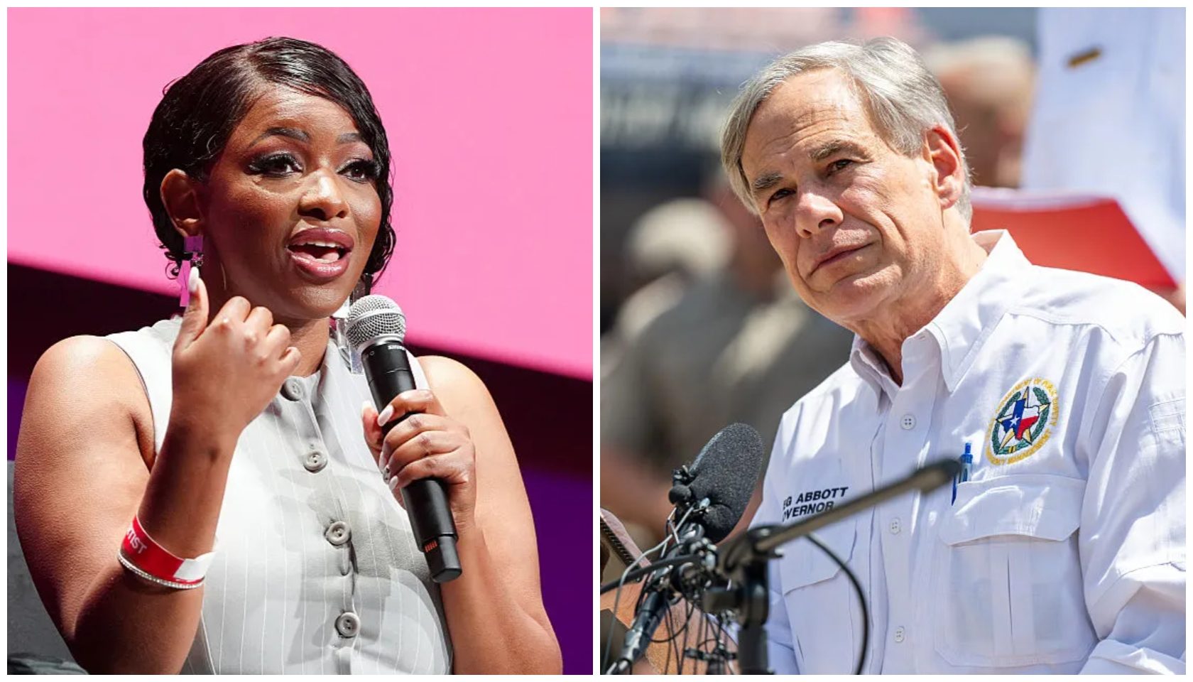 Texas Gov. Greg Abbott Lashes Out At Jasmine Crockett For Always Saying “Something Racist”