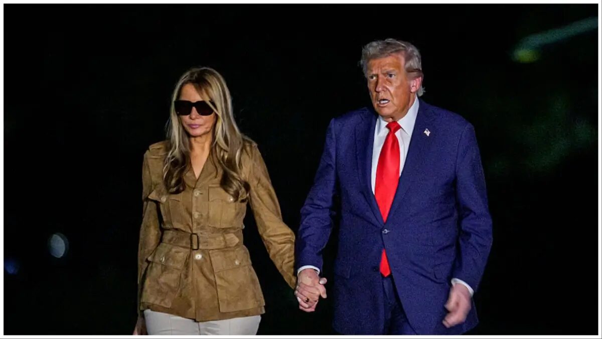 ‘Distance Herself from Stench’: Trump’s Perfect Walk Fell Apart as Melania Refused to Play Along Cameras Caught theFake Reaction She Tried to Sell 