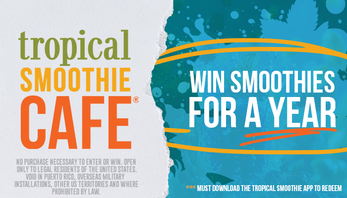 Win free smoothies for a year!