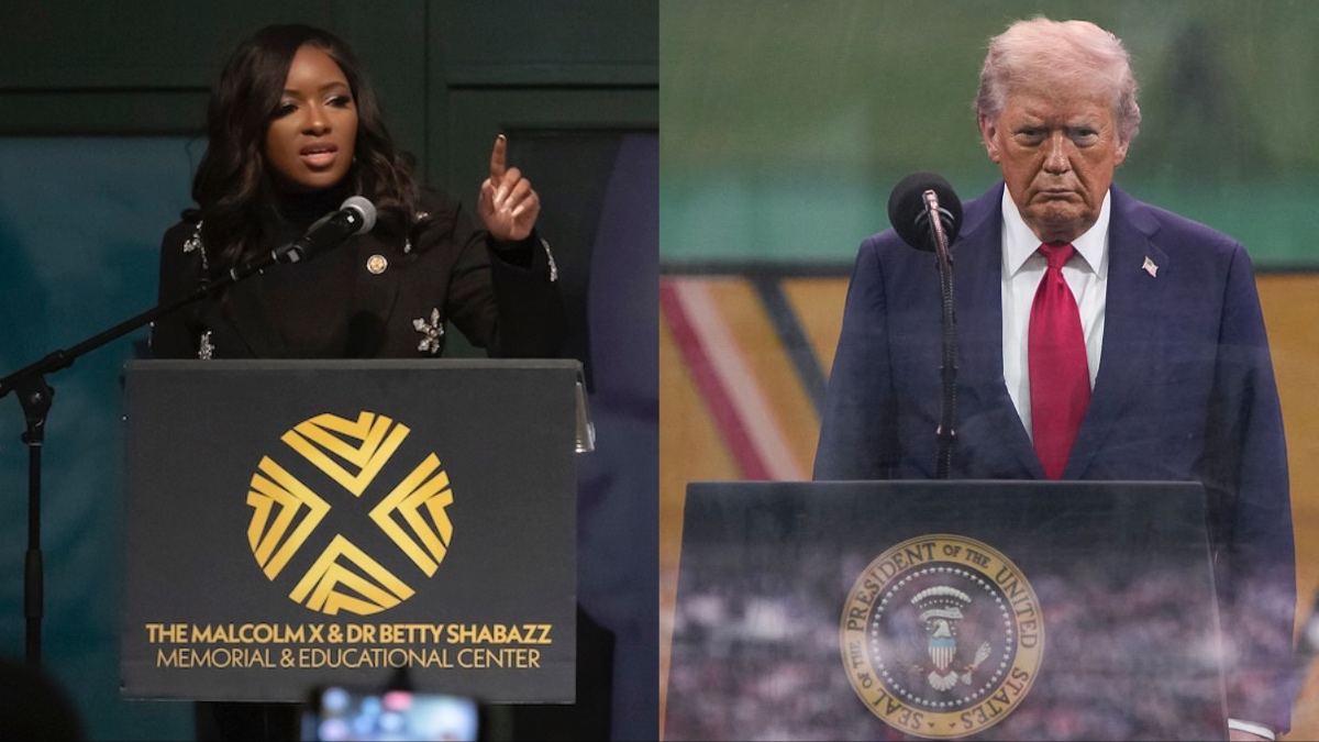 ‘They’re So Scared of Her’: Trump Sparks Backlash After Viewers Zoom In and Spot His Cabinet’s Cringe Reaction the Second He Mentions Jasmine Crockett