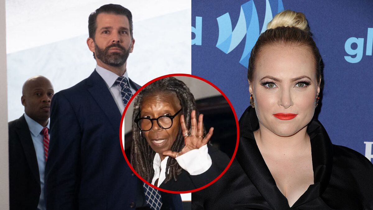 ‘S— Show’: Donald Trump Jr. Calls on Fans to Pressure ‘The View’ to Post Video of Whoopi Goldberg Triggering MAGA, Meghan McCain Makes It Worse