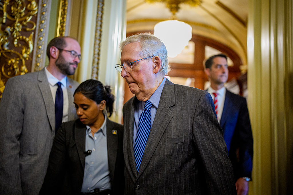 Obama Hater Mitch McConnell Falls After ICE Protester Run-In