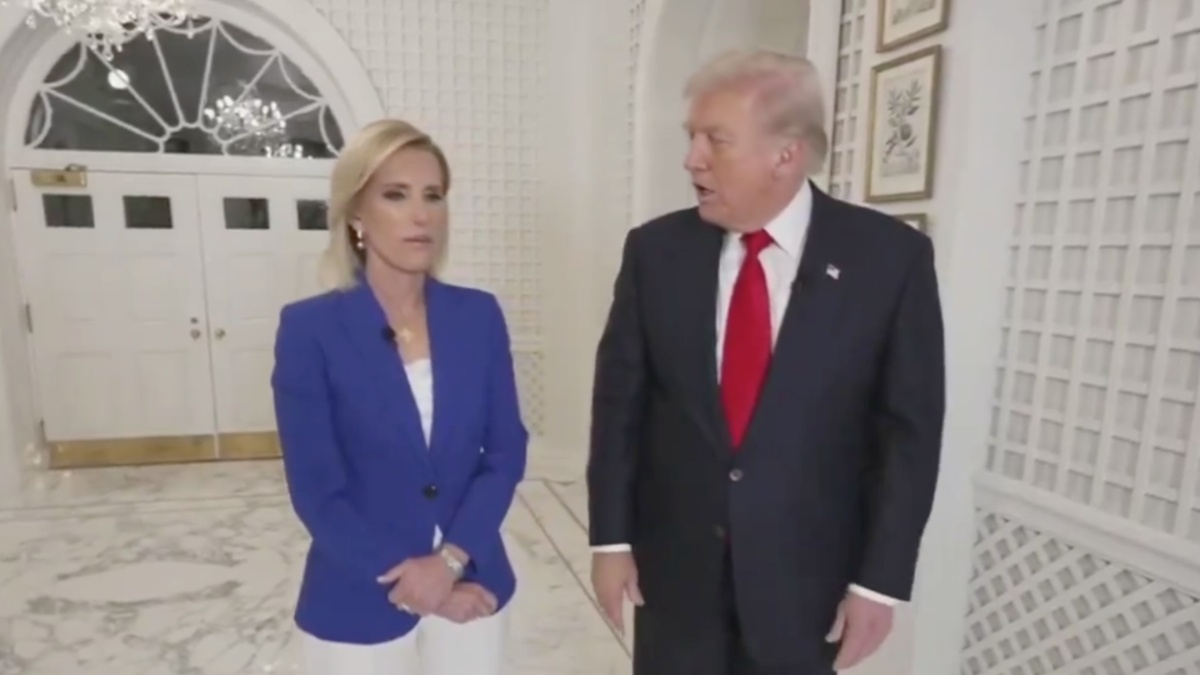 ‘Her Face Says It All’: Trump’s ‘I’m the Best’ Rant Went Left After Eagle-Eyed Viewers Saw Him Pat Laura Ingraham in the Back When She Cut Him Off