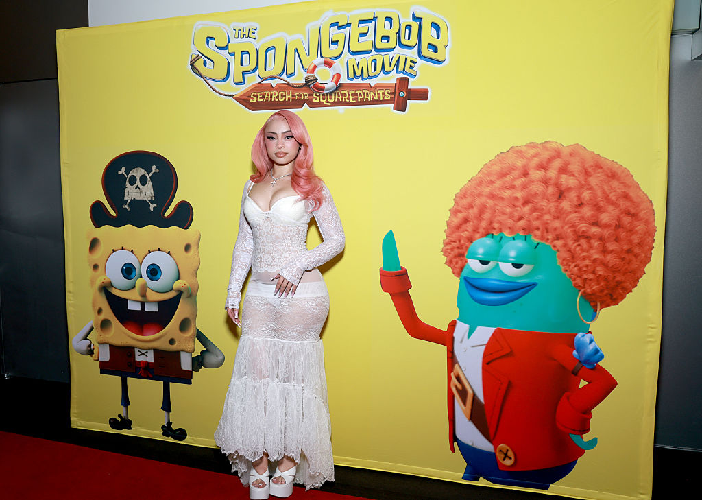 Ice Spice Attends Private SpongeBob SquarePants Premiere