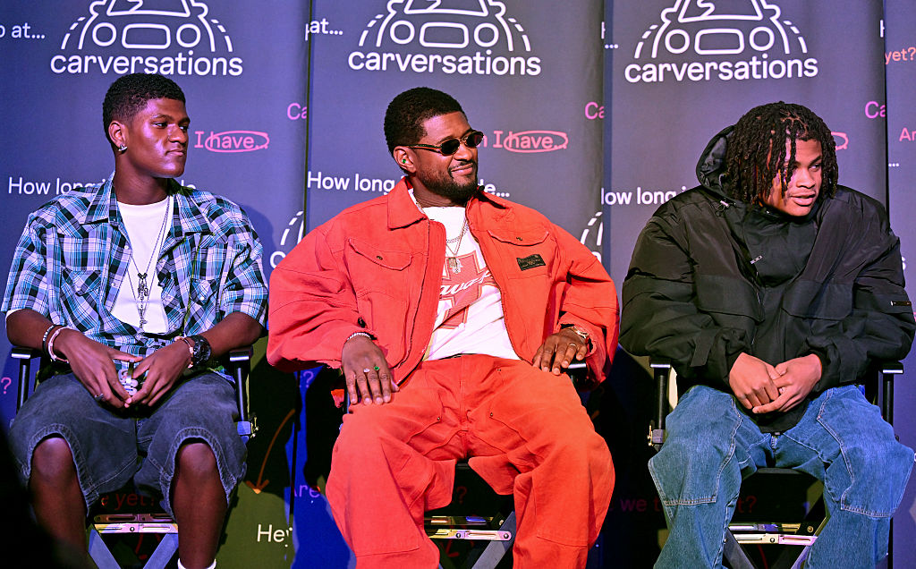 Car Cruising Crooner Usher & His Sons Nayvid & Cinco Kick Off Meta’s CARversations Series Centering Teen Safety, Screen Time & Social Media [Exclusive]
