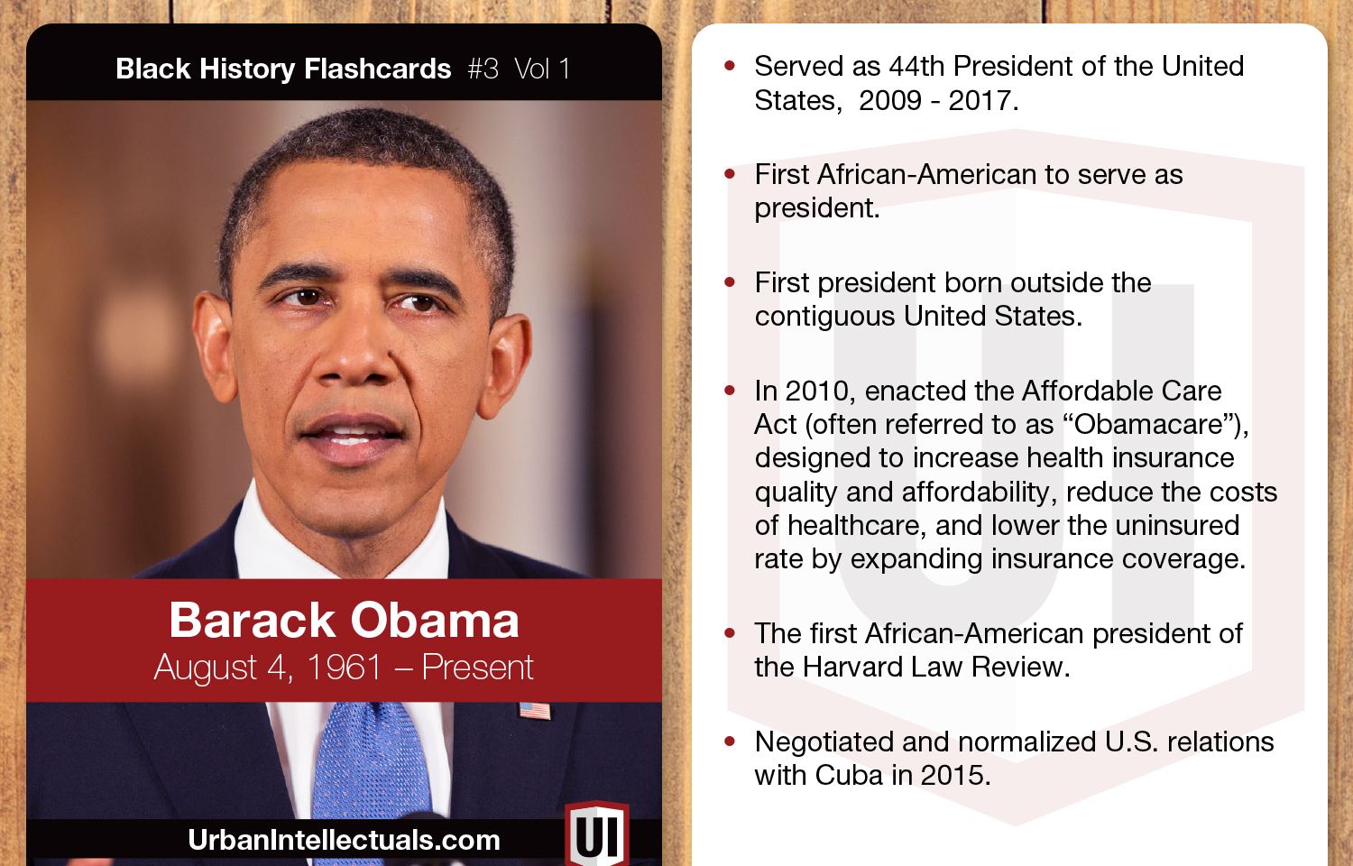 Black History Flashcards By Urban Intellectuals (Photo Gallery)