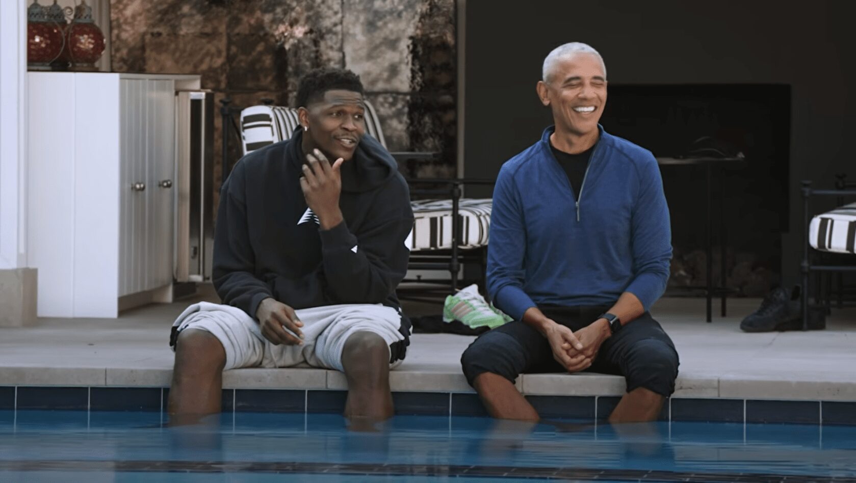 Obama Trash Talks Anthony Edwards In 1-On-1 To Announce His Presidential Center