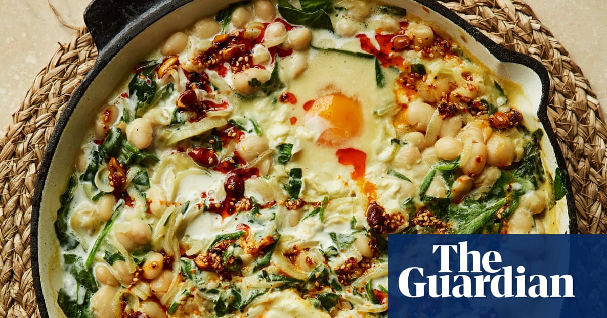 Rukmini Iyer’s quick and easy recipe for chilli eggs with miso beans and spinach | Quick and easy