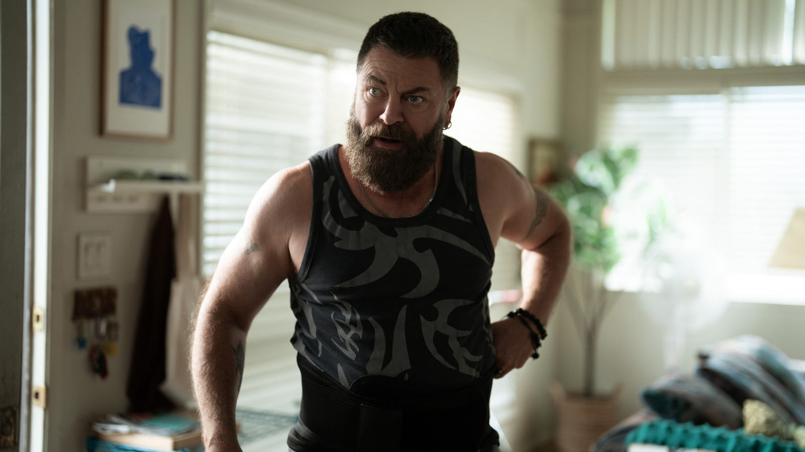 Margo’s Got Money Troubles’ Nick Offerman Talks Playing Wrestler Dad Who Embraces Feminism — Plus, Grade The Premiere!