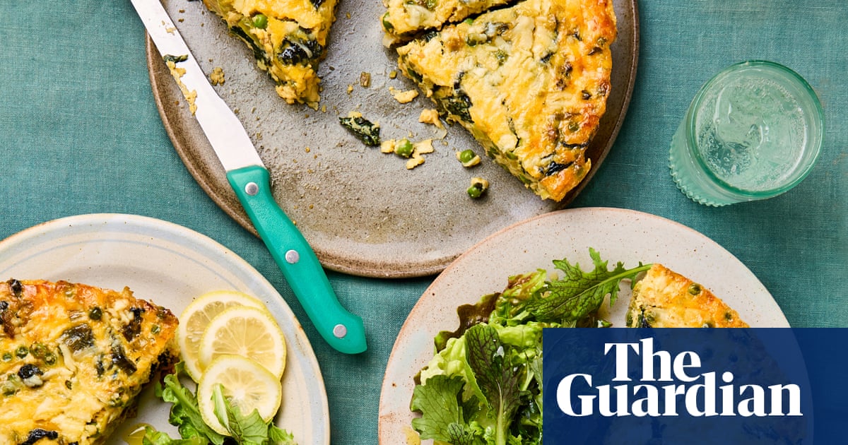 Meera Sodha’s recipe for spinach, pea and cheddar frittata | Meera Sodha recipes