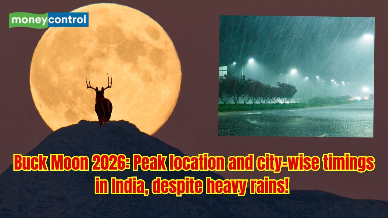 Buck Moon 2026: Can ‘heavy rain’ spoil July’s full moon in India? Peak locations and city-wise timings – Moneycontrol.com