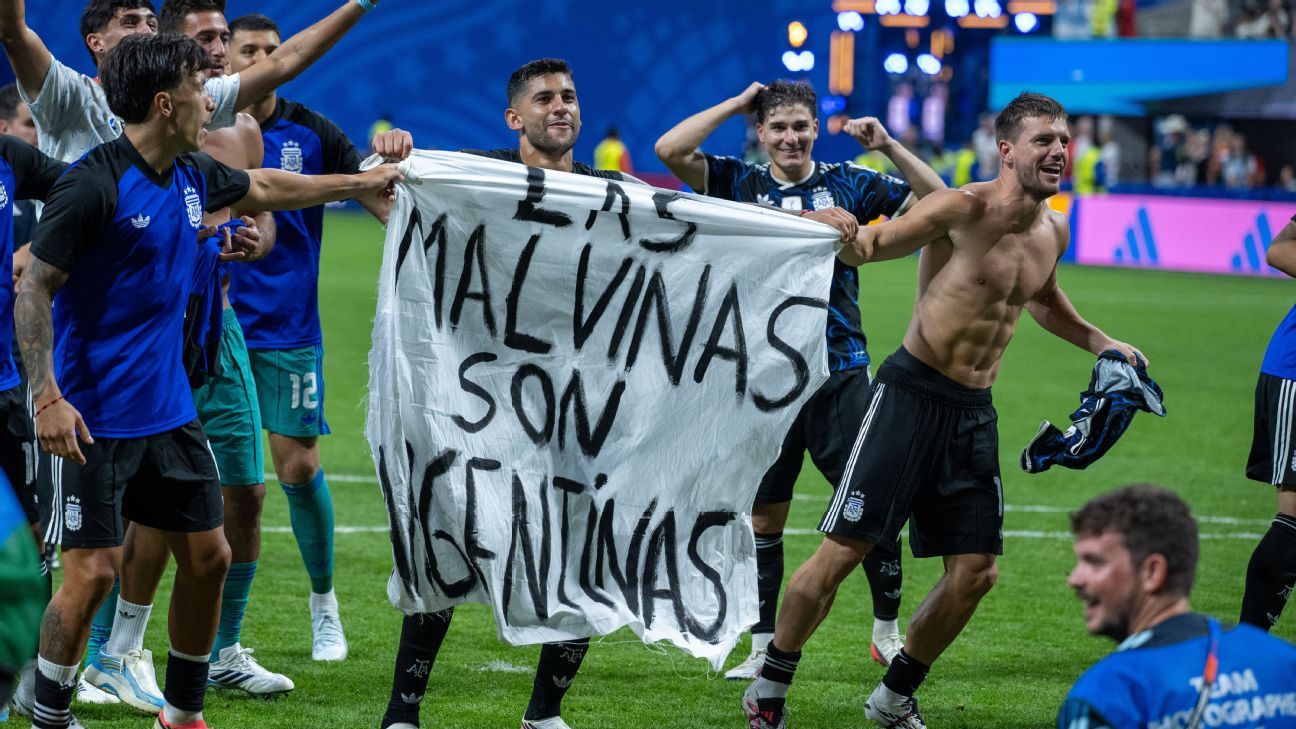 UK urges FIFA investigation of Argentina over Falklands banner – espn.in