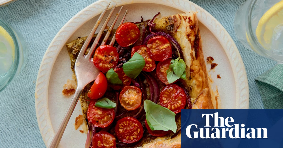 Tomato tart and a strawberry and elderflower trifle: Sally Abé’s summer recipes