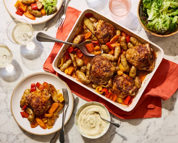 Jimi Famurewa’s spice bag traybake – recipe