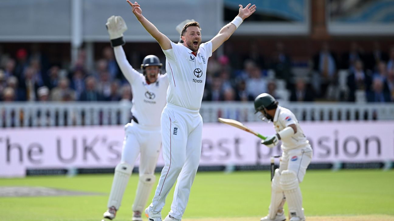Robinson, Archer demolish Pakistan as England take strong grip – Cricinfo