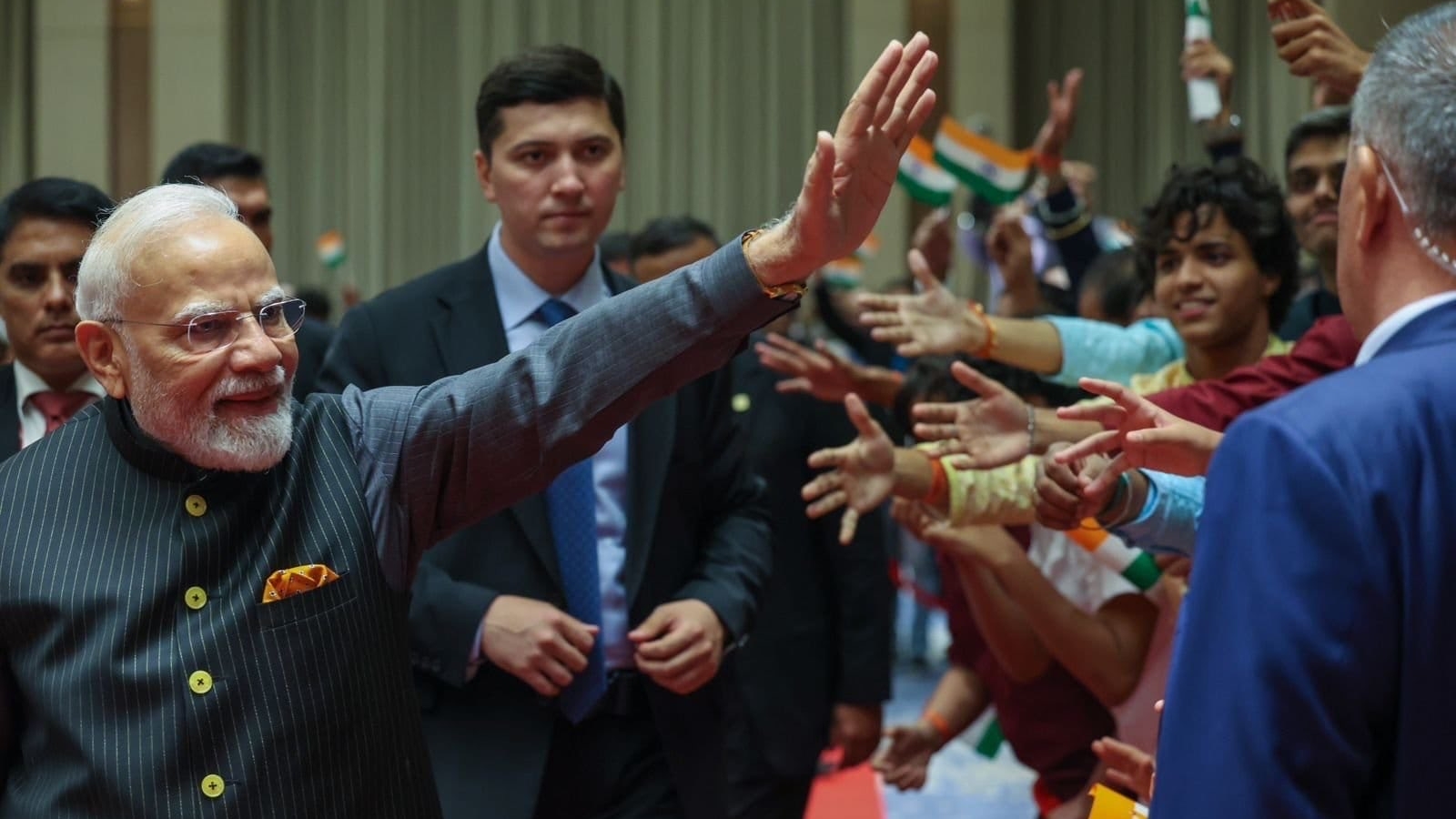 PM Modi lands in Uzbekistan on two-nation visit, President Shavkat Mirziyoyev receives him | India News – Hindustan Times