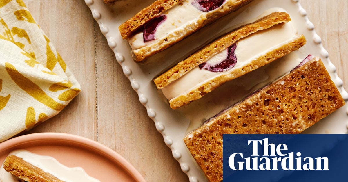 Benjamina Ebuehi’s recipe for rosemary and cherry blondie ice-cream sandwiches | The sweet spot