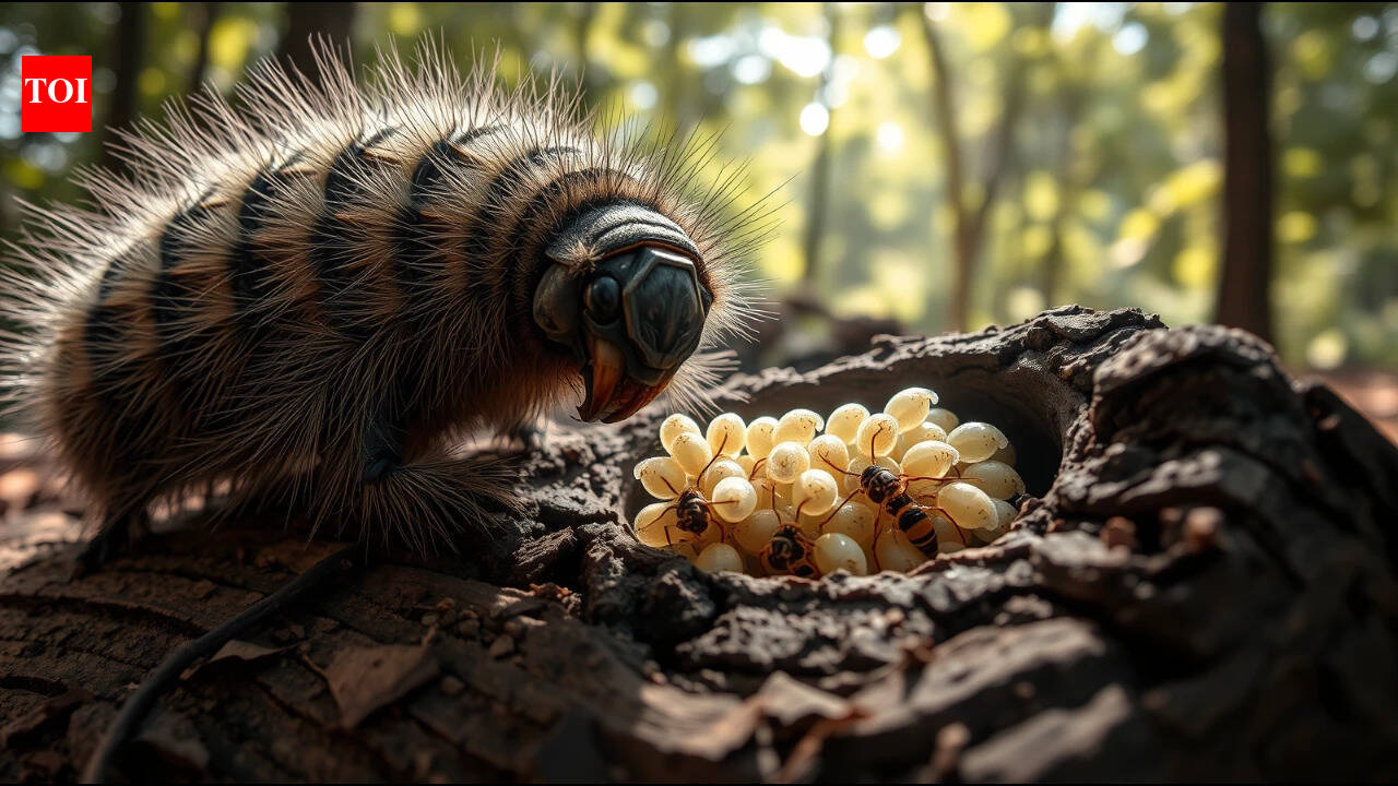 A parasitic wasp turns caterpillars into zombie bodyguards; they spend their final hours protecting the l – The Times of India