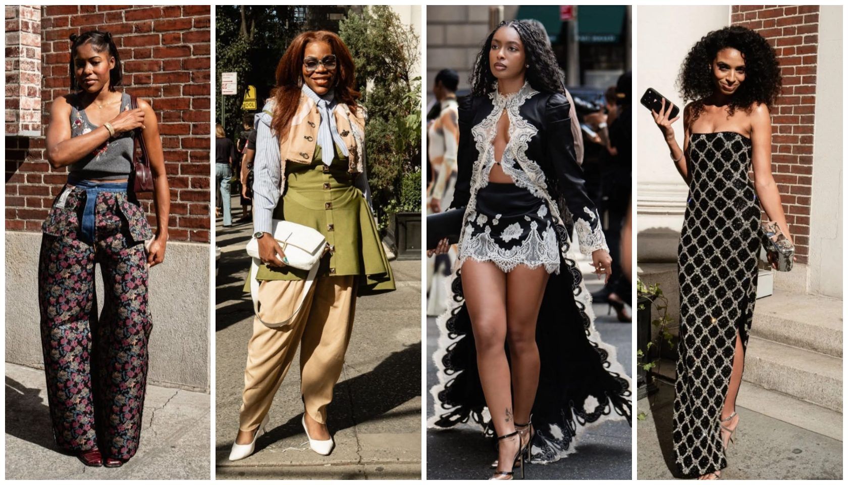 The Fashion Girls Mixed Lace, Layers, Florals & Glam Outside Alice + Olivia