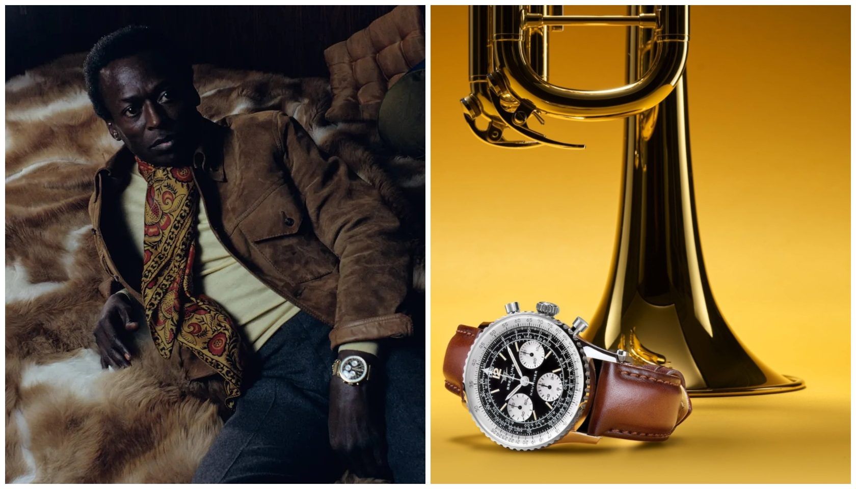 Breitling Honors Jazz Icon Miles Davis By Reissuing His Navitimer