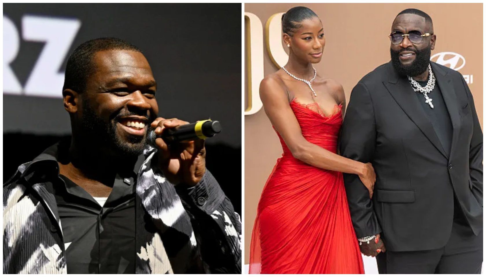 50 Cent Reacts After Jazzma Kendrick Posts Photos Accusing Rick Ross Of Abuse