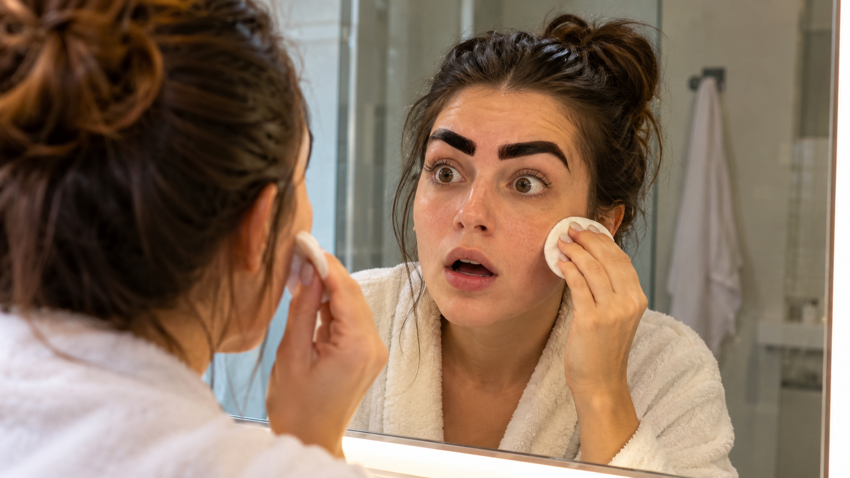 TikToker Falls Asleep With Eyebrow Tint, Wakes Up Hours Before Date | VIDEO